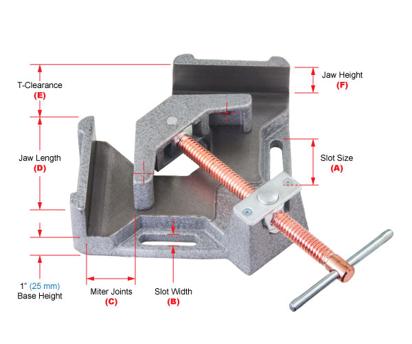 WELDERS ANGLE CLAMP, 2-AXIS, QUICK STRONG HAND EUROPE WAC45