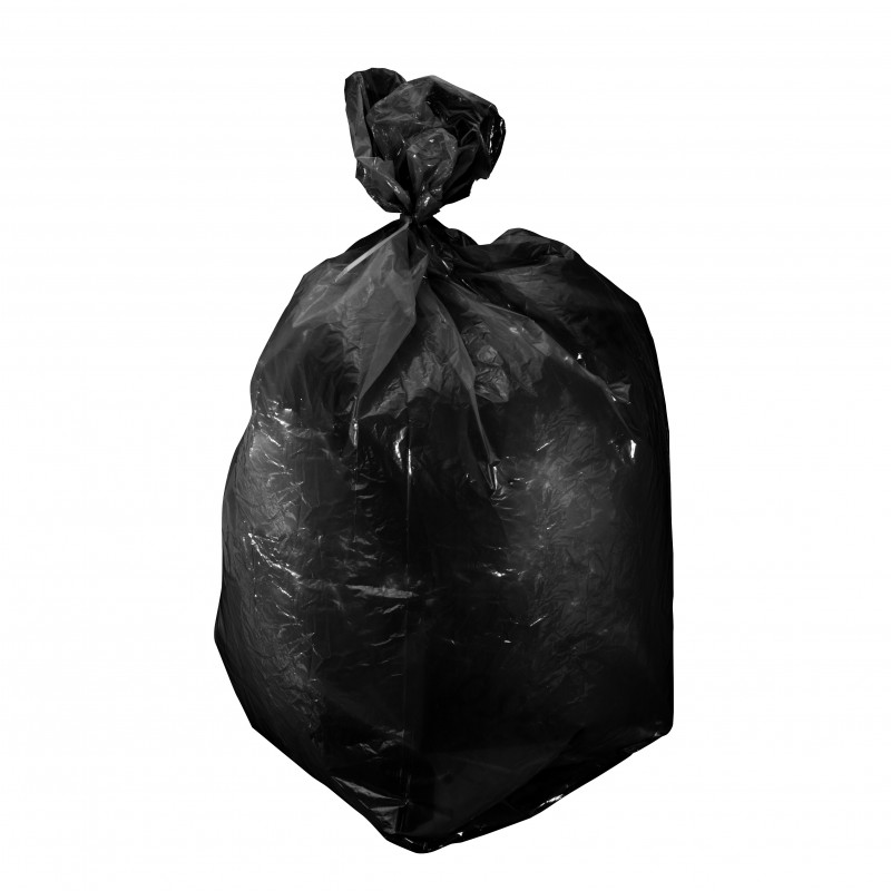 TRASH BAGS, LDPE 120L BLACK 10PCS ROLL, PROLINE 41203