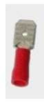 *İzoleli kabel yüksüyü İFE 1.5mm qırmızı erkək tip TWEMPZ-10789