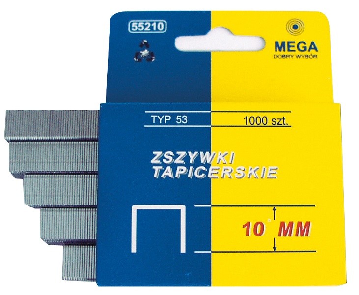 STEPLERLƏR 12MM,  TİP 53, KARTON QUTULARDA 1000 ƏDƏD.  20 ƏDƏDLİK KARTON PAKET, kod: 55212