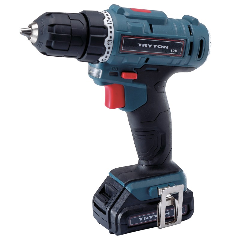 Batareyalı Drel  12V, LI-ION, 1 BAT, 3-5H Şarj cihazı TRYTON TFV12