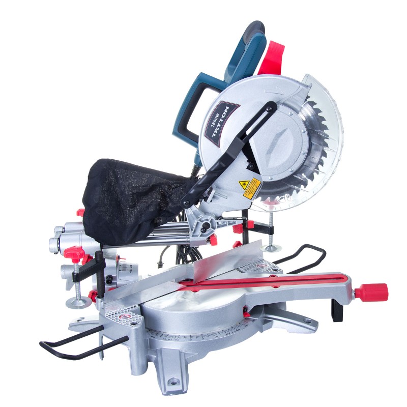 ТОРЦОВОЧНАЯ ПИЛА 1800W, 255MM, 5500 RPM, ЛАЗЕР, ПОЛЗУНКИ TRYTON TU1800B