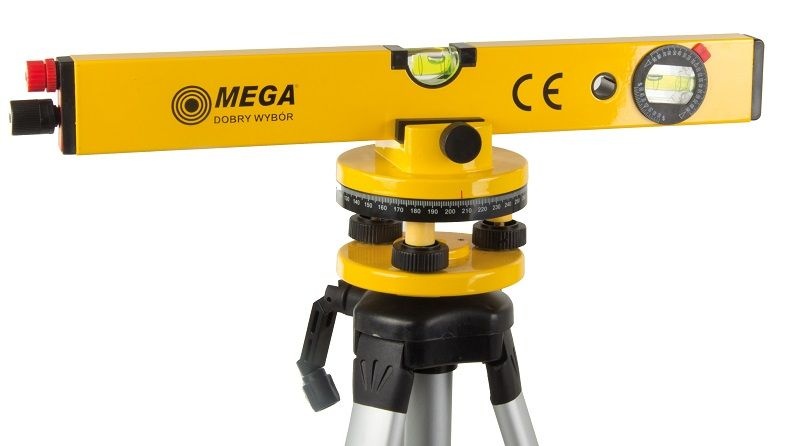 LASER LEVEL - 400 MM + STAND ALU.(45-120 CM) code:15145