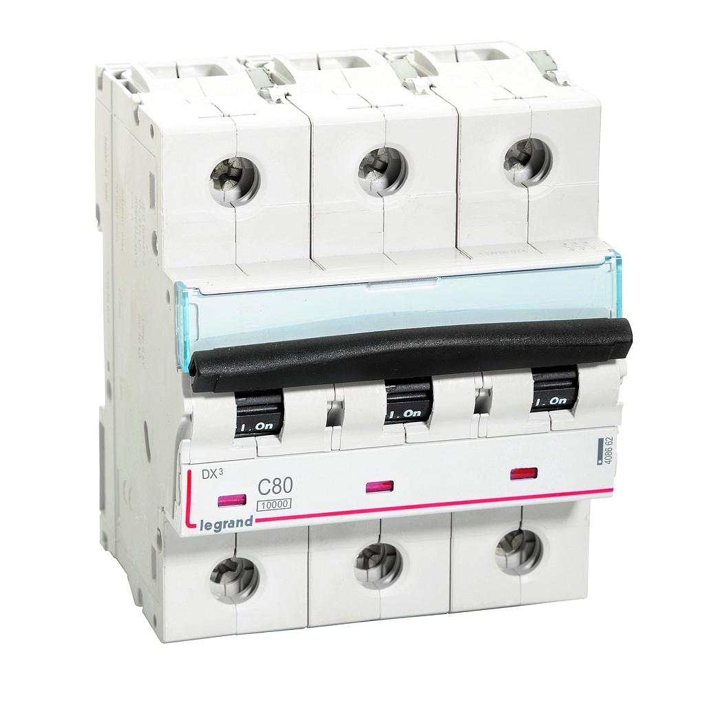 MCB DX3 3K C80 10kA АВТОМАТ КЛЮЧ 408662 Legrand