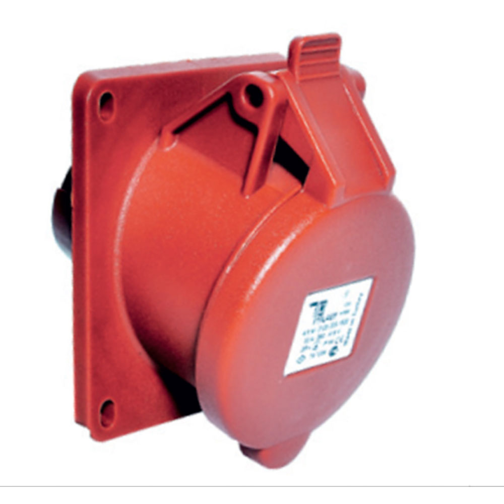 5x16A / IP 44 - Avadanlıq rozetkası (əyri) kod 3105-309-1600 TP ELECTRIC 