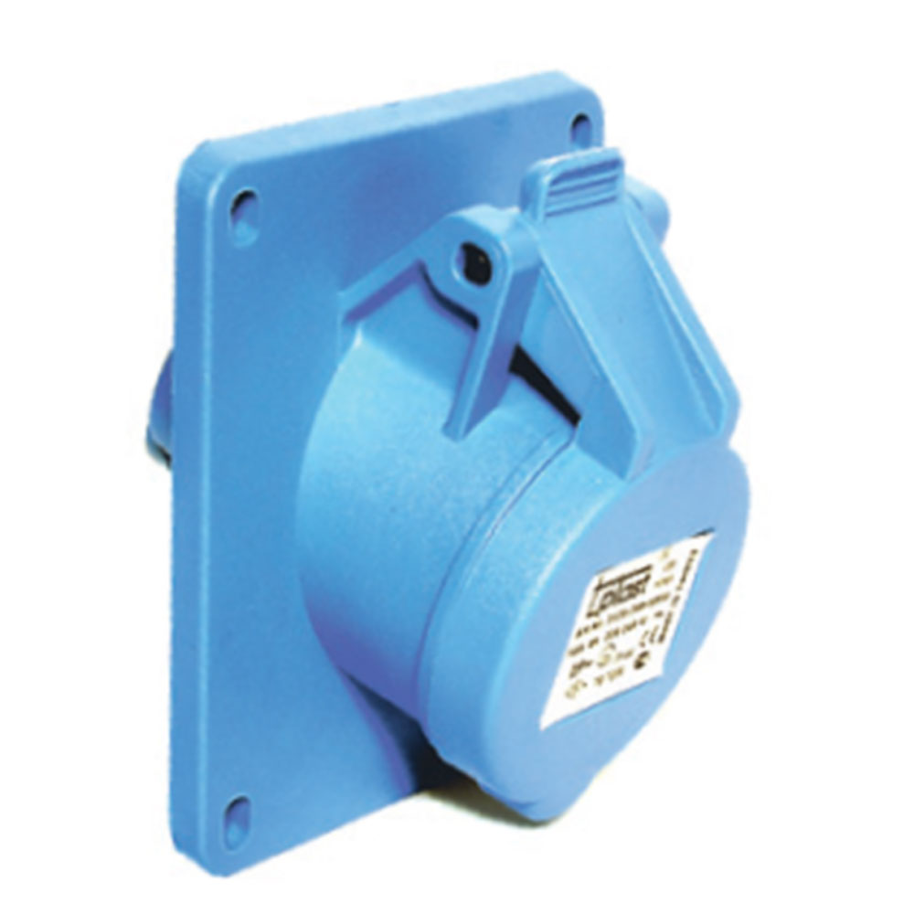 3x32A / IP 44 -  Makine Prizi (eğik) code 3124-309-0900 TP ELECTRIC