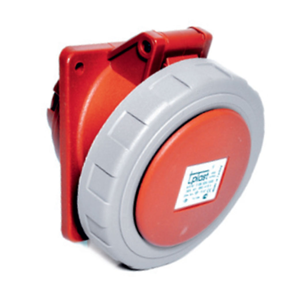 5x32A / IP 67 - Разъем для розетки на панели (угловой) код 3108-309-1600 TP ELECTRIC 