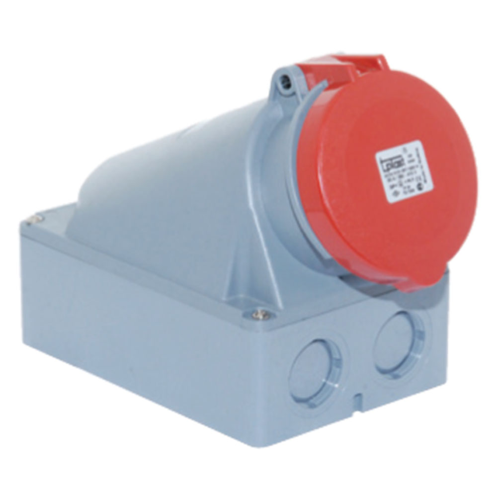 5x63A / IP 44 - Avadanlıq rozetkası (əyri) kod 3133-307-1600 TP ELECTRIC 