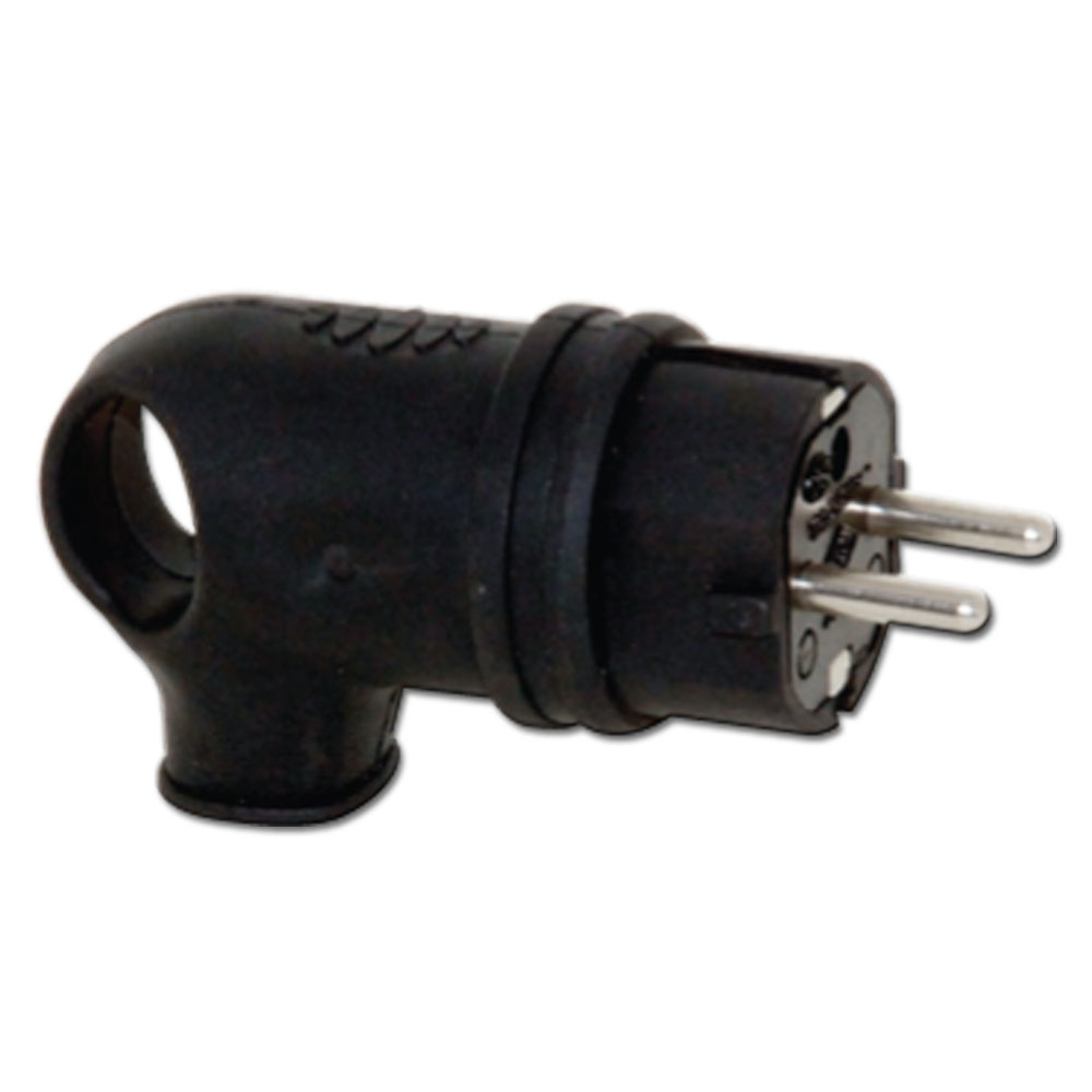 1x16A - Kauçuk Eğik Fiş code 3101-302-0300 TP ELECTRIC 