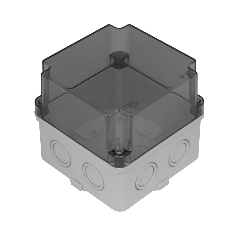 110x110x100 - глубоко / Прозрачная крышка (IP 67) код: 3310-223-0100 TP ELECTRIC