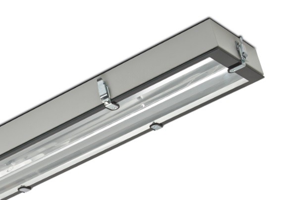 2x80W ВЫСОКАЯ ПОТОЛОЧНАЯ АРМАТУРА С ЗАКАЛЕННЫМ СТЕКЛОМ 2x80W