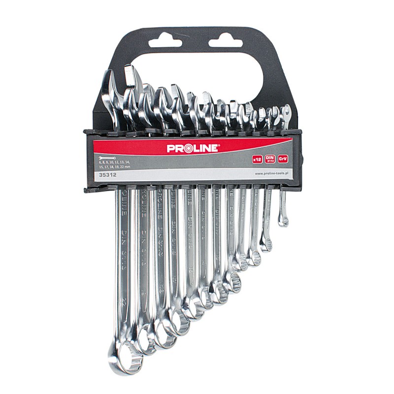 COMBINATION WRENCH SETS- 6-19 MM, 8 PCS PROLINE 35308