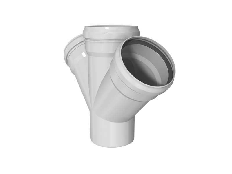 PP  Double T-fitting 135° 110