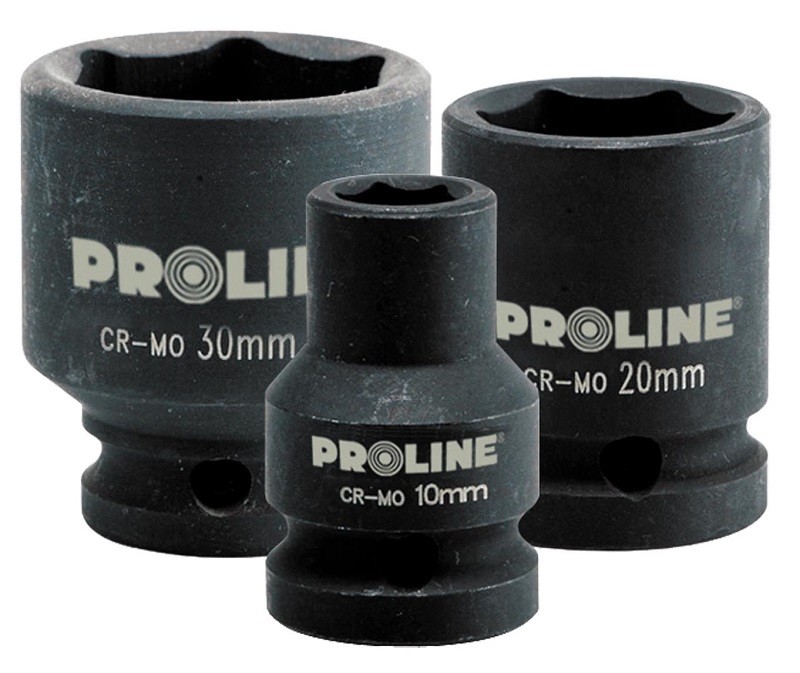 УДАРНАЯ ШЕСТИГРАННАЯ ГОЛОВКА CR-MO 1/2" 19 MM PROLINE 18419