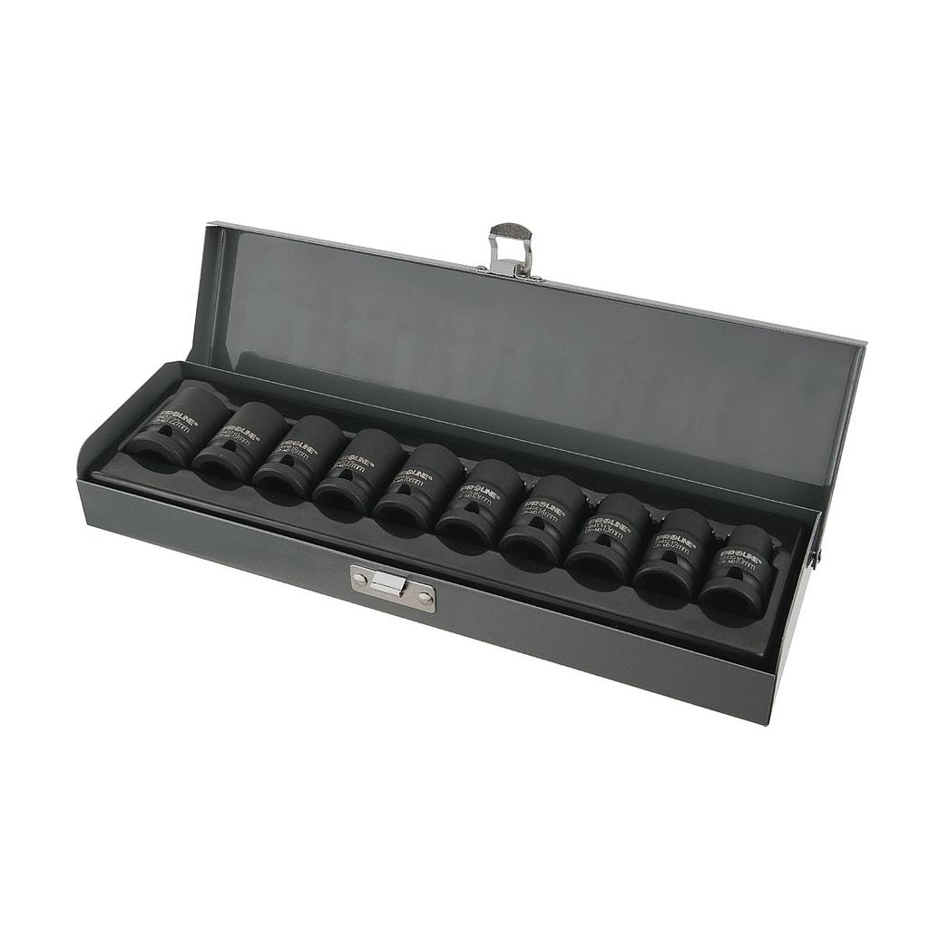 IMPACT SOCKET SET 8 PCS 3/4", 22-41MM,CRV-MO, PROLINE 18908