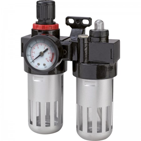 KOMPRESSOR ÜCÜN KRAN VƏ MANOMETR FİLTRLİ YAĞDANLIQIL 1/4", 60 CM³ PROFIX 66387