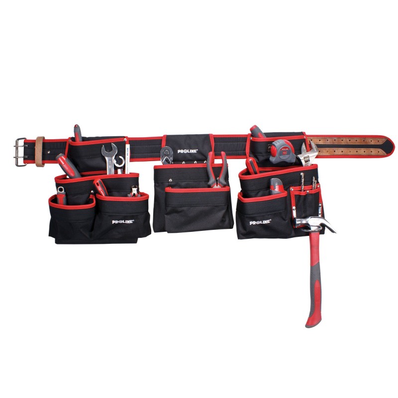 HEAVY DUTY WORK BELT WITH POUCHES 52016