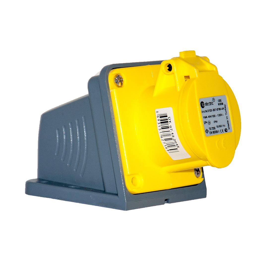 3x16A / IP 44 - 110V Duvar Prizi  3120-307-0700-4h TP ELECTRIC