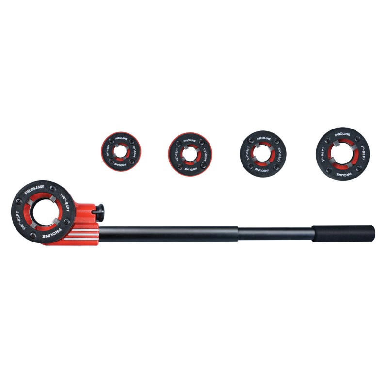 RATCHET DIE SET 3/8, 1/2, 3/4, 1, 1 1/4 PROLINE 67207