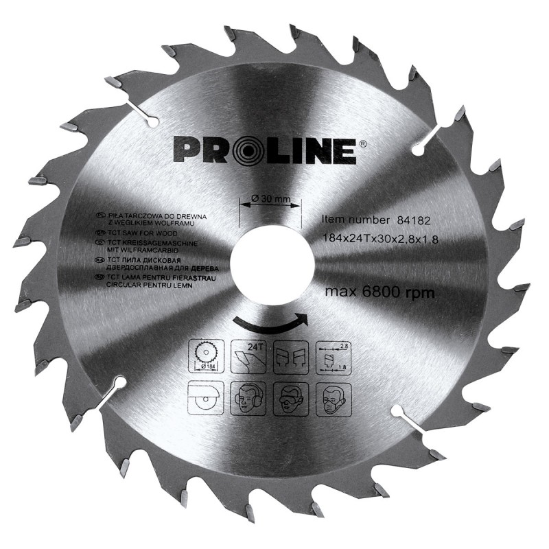 DAİRƏVİ TAXTA MİŞARI 184*36T*30/20/16MM PROLINE 84183