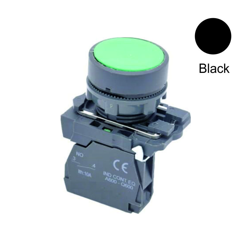 Старт кнопка 22мм 1NO черный Weiller WL5-AA21