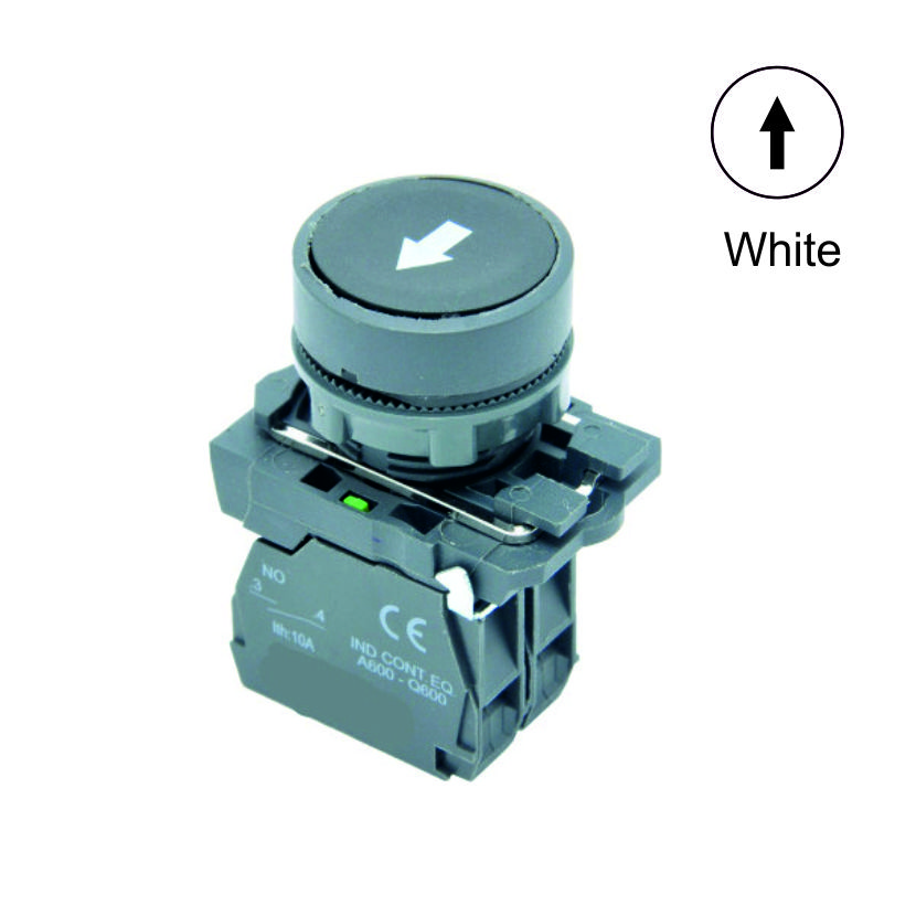 22mm Marked Start Push Button 1NO White Weiller WL5-AA3341