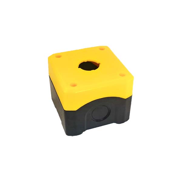 1 Way Push Button Box Yellow/Black Weiller WL9-BX01S