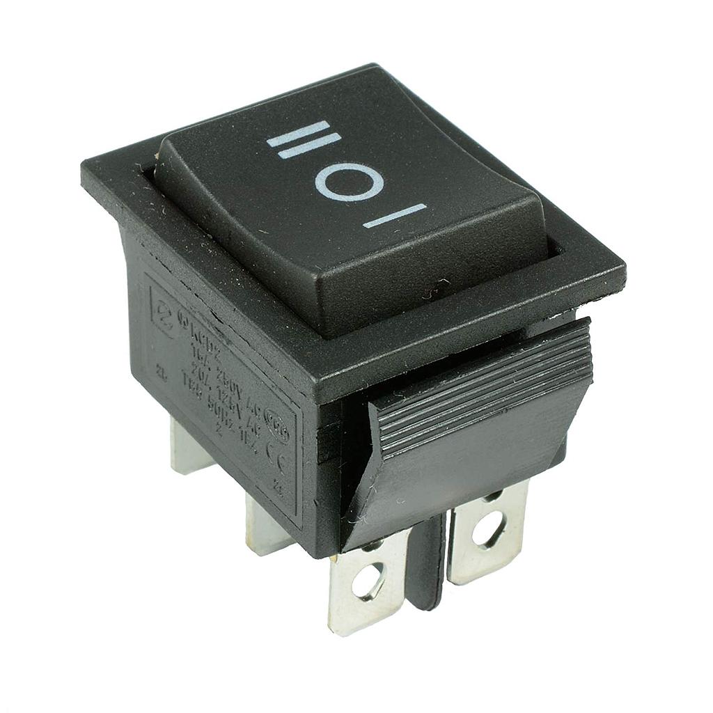 Rocker Switch 1Way Large On-Off-On  6Pin Weiller KCD-5