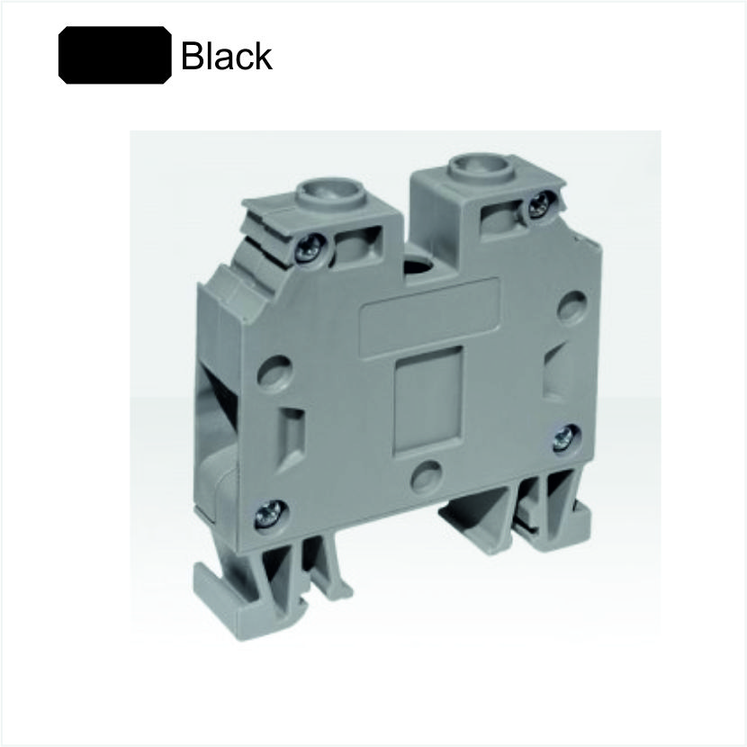 MRK-35mm  DIN Rail Mount Terminal Block  Black  ONKA 1064