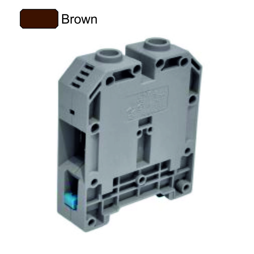MRK-95mm  DIN Rail Mount Terminal Block  Brown  ONKA 1096
