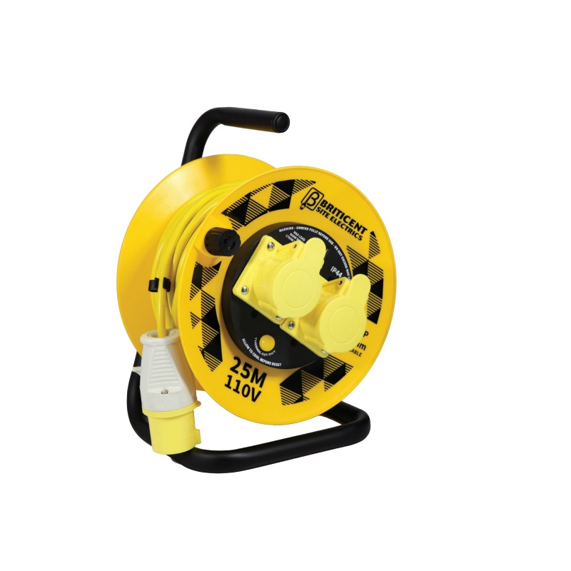 25M 110V Cable Reels 16A+2 USB ports  DETA SE2020