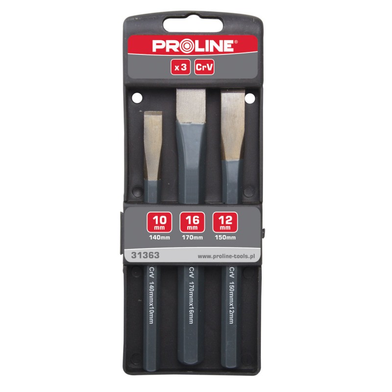 PUNCHES AND CHISELS SET 3 PCS PROLINE  31363