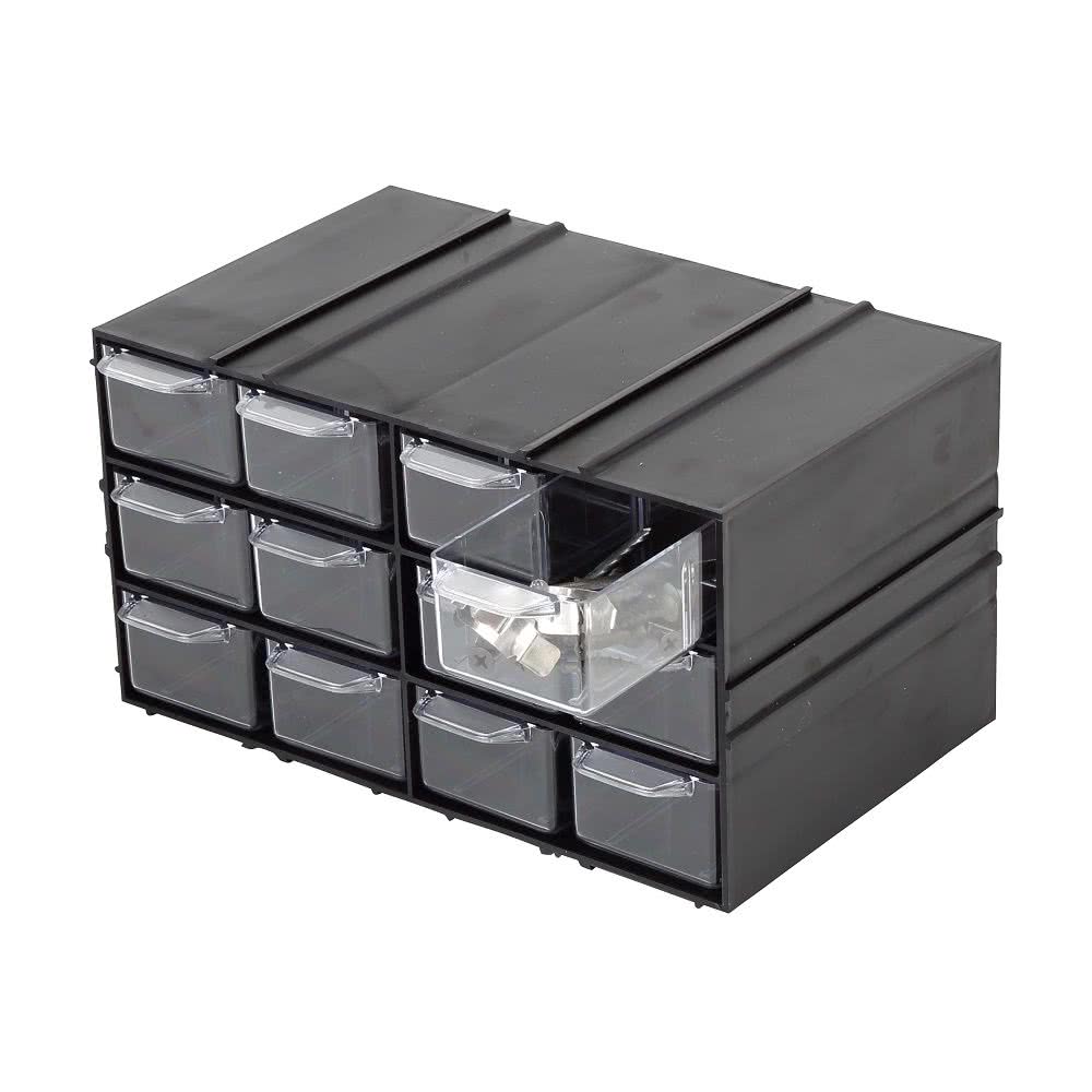 Коробка для хранения части ОРГАНИЗАТОР С РУЧКОЙ 12 DRAWERS  125*230*140 MM PROFIX 35806