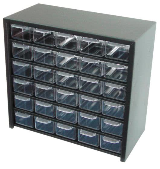 Коробка для хранения части ОРГАНИЗАТОР С РУЧКОЙ 30 DRAWERS  305*280*150 MM PROFIX 35830