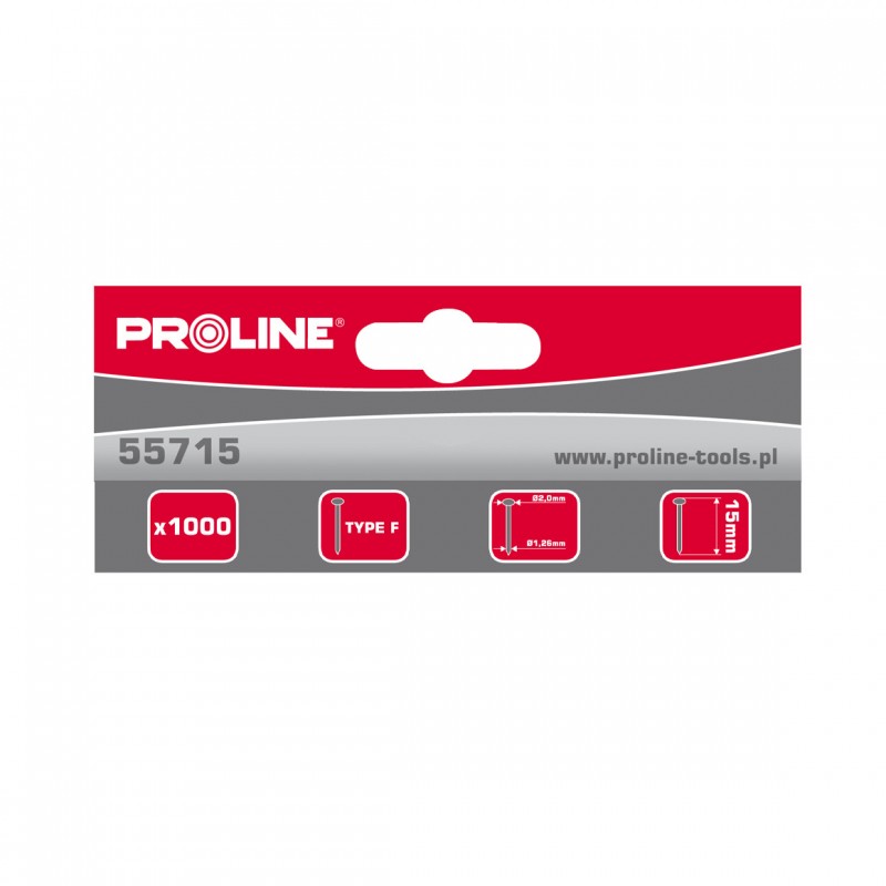 Mismar tip F, 40mm, 2.0*1,26mm, 1qutu-1000ədəd, PROLINE 55740