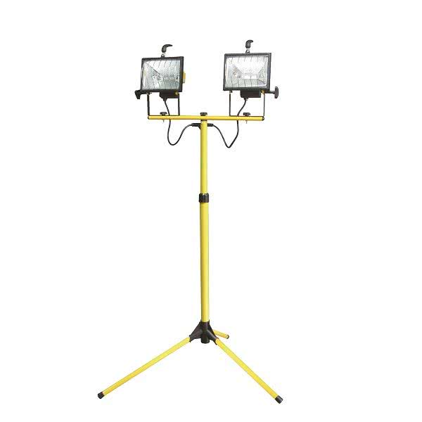 DOUBLE HALOGEN LAMP STAND - PORTABLE 2 X 500W CE  MEGA 66157