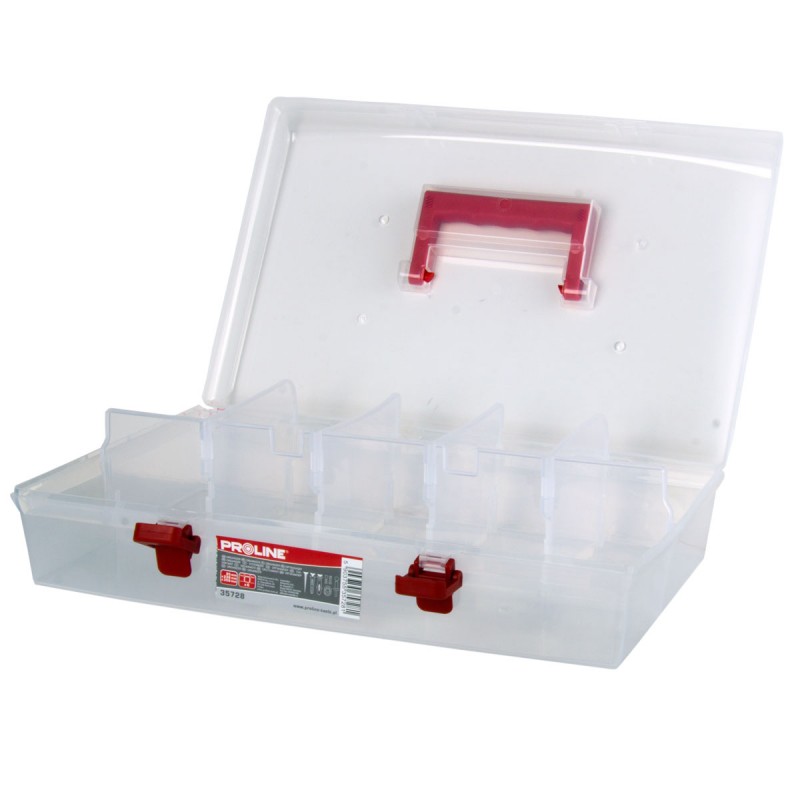 STORAGE BOX WITH HANDLE, 6PART,359X238X85, PROLINE 35728