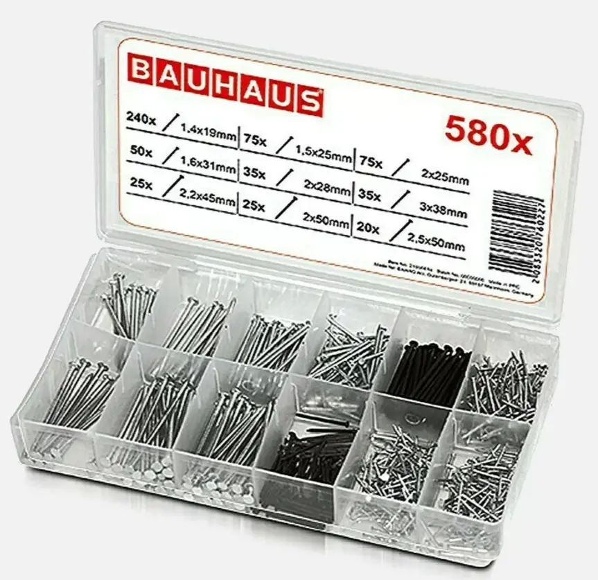 580 pcs Nail Assortment Bauhaus 21996614 