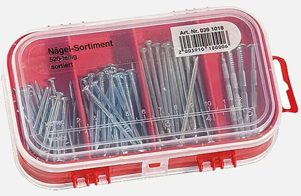 520 pcs Nail Assortment Bauhaus 20391018