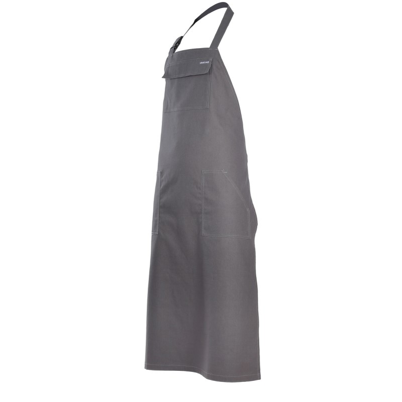 FRONT APRON, GREY, 100% COTTON, 300G/M2, CE, LAHTI L4160400