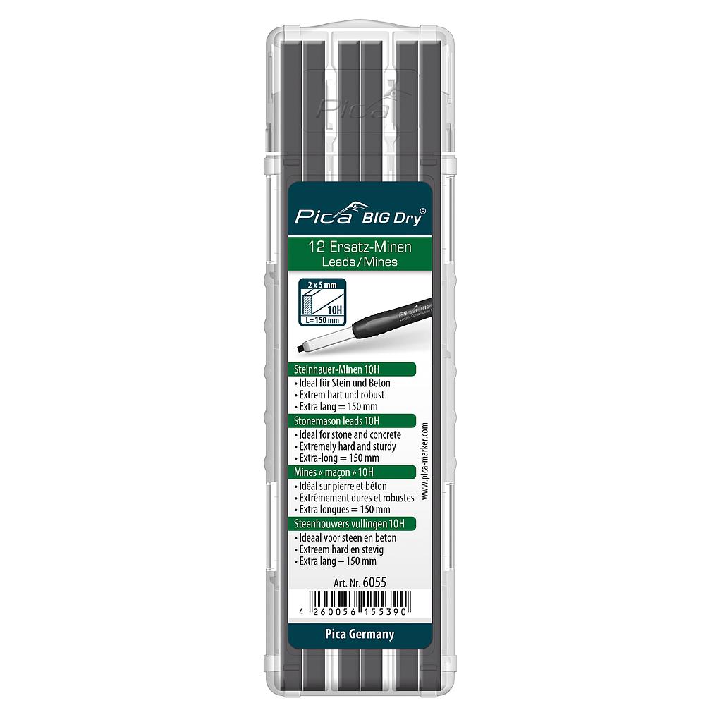 BIG-Dry Refill-set Box of 12 leads Stonemason 10H Pica  6055