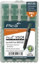 VISOR permanent refills, box of 4pcs green Pica 991/36