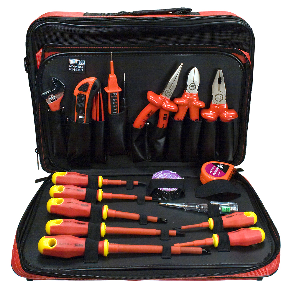 18-PIECE Electrician's Repair Tool Kit  GOLDTOOL  GTK-8400