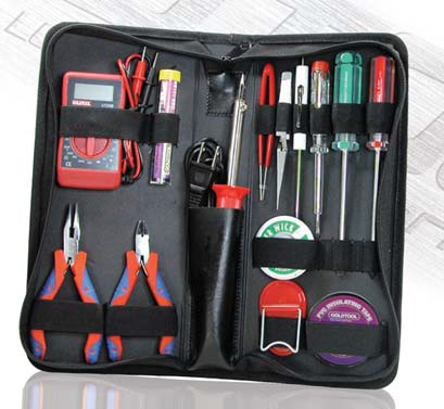 15 PIECE Electronic Training Kit 230V, GOLDTOOL  GTK-027