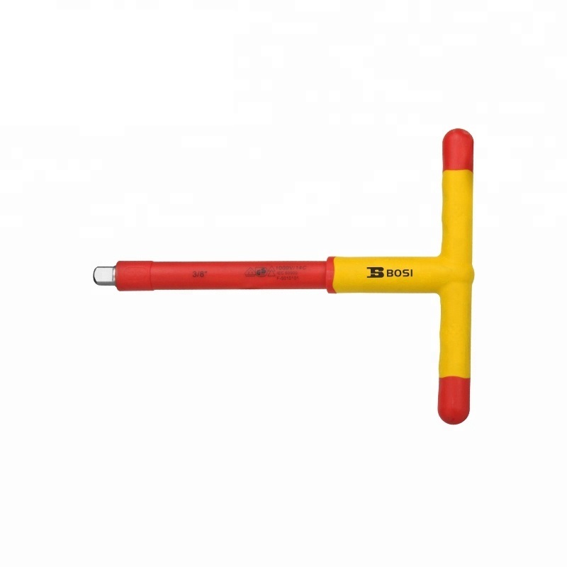 3/8" L-165mm x H200mm 1000V VDE İki rəngli T tipli açar  BOSI BS600157
