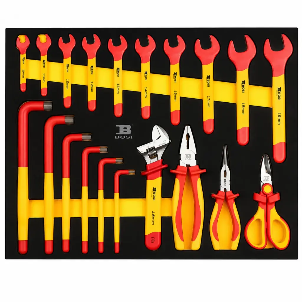 20pcs 1000V VDE Plier and Tool Set BOSI BS522072B