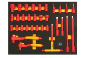 32шт 1000В VDE  Набор Шестигранная головк BOSI BS522072C