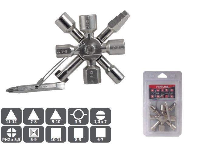 UNIVERSAL CONTROL CABINET KEY, BLISTER, PROLINE 18189