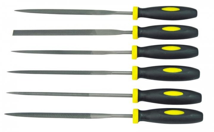 PRECISION FILE SET 145-150 MM,6PCS,  MEGA 32016
