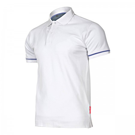 POLO SHIRT, 220G/M2, WHITE, "2XL", CE, LAHTI L4030805